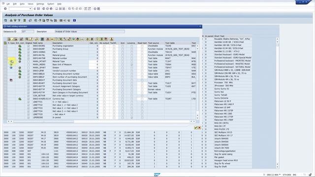 SAP transaction ME81N: Add new fields from the database to the ALV without coding смотреть онлайн