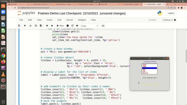 PP U5 GUI Frame Listbox Radiobuttonl смотреть онлайн