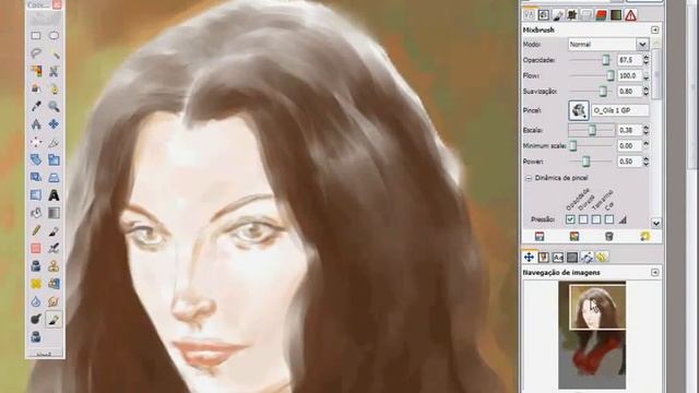 Desenhando e pintando com GIMP e tablet Trust TB 7300- parte 2 смотреть онлайн