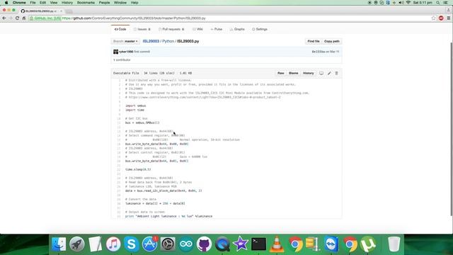 Raspberry Pi ISL29003 Light Sensor Python Tutorial смотреть онлайн