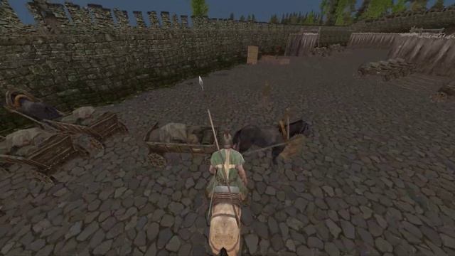 [2K] Life is Feudal: MMO - как сдвинуть запряженную телегу смотреть онлайн