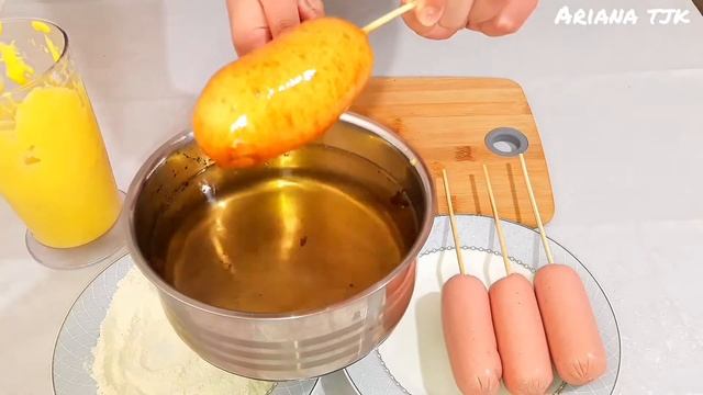 ВКУСНЕЙШИЙ КОРН ДОГ! СОСИСКИ В КЛЯРЕ! АВТОРСКИЙ КЛЯР! смотреть онлайн