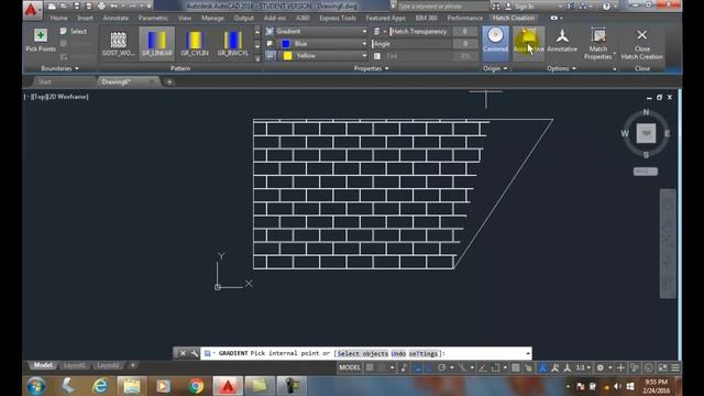 AutoCAD I 23-18 Hatch Composition Options смотреть онлайн
