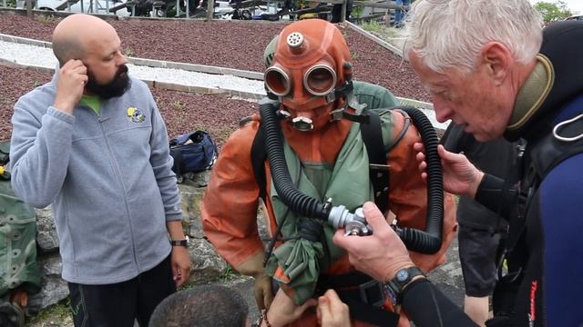 Gabe Diving A Russian Submarine Escape Suit