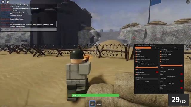 (PATCHED)?ROBLOX D-DAY SCRIPT | SILENT AIM, WALKSPEED, TRIGGER BOT & MORE!?? смотреть онлайн