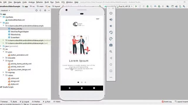 Intro Screen Layout with ViewPager - Complete Android Studio смотреть онлайн