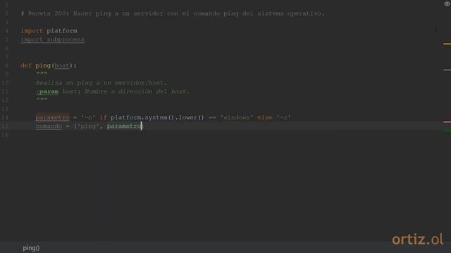 Python 3 - Receta 200: Hacer ping a un Servidor con el Comando ping del Sistema Operativo смотреть онлайн