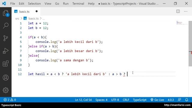 Typescript Basic 10 - Ternary IF смотреть онлайн