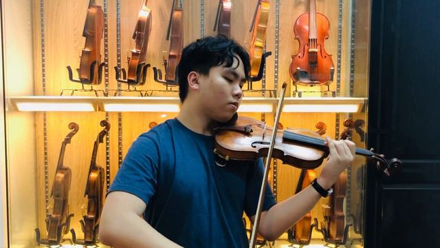 [Sold] German Stradivarius Copy With A Repair Label Dated 1945