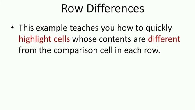 Learn MS Excel Basics - Row Differences & Delete Blank Rows смотреть онлайн