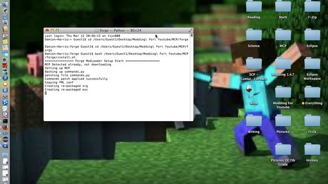 How To Make A Minecraft Mod 1 4 7 Mac Part 1 Set Up MCP смотреть онлайн