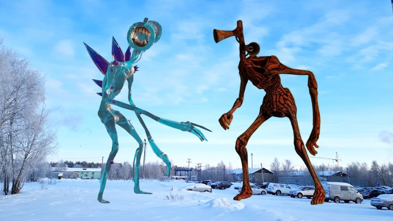 СИРЕНОГОЛОВЫЙ против ледяного сиреноголового смотреть онлайн