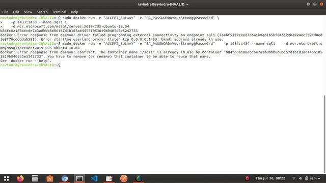 How to run sql server in docker container | Run sql server in linux using docker within few minutes смотреть онлайн