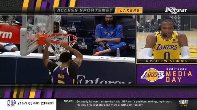 Russell Westbrook Still Can't Believe He's On The Lakers | Media Day 2021-22 смотреть онлайн