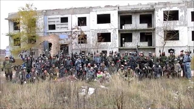 Салют на открытой игре 18102014 Пейнтбол в Самаре площадка Мертвый город Водино смотреть онлайн