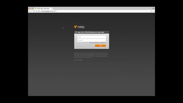 How to login to TYPO3 content management system (CMS) смотреть онлайн