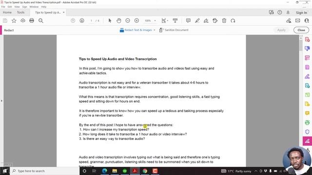 How to Redact Text From a PDF Using Adobe Acrobat Pro DC смотреть онлайн