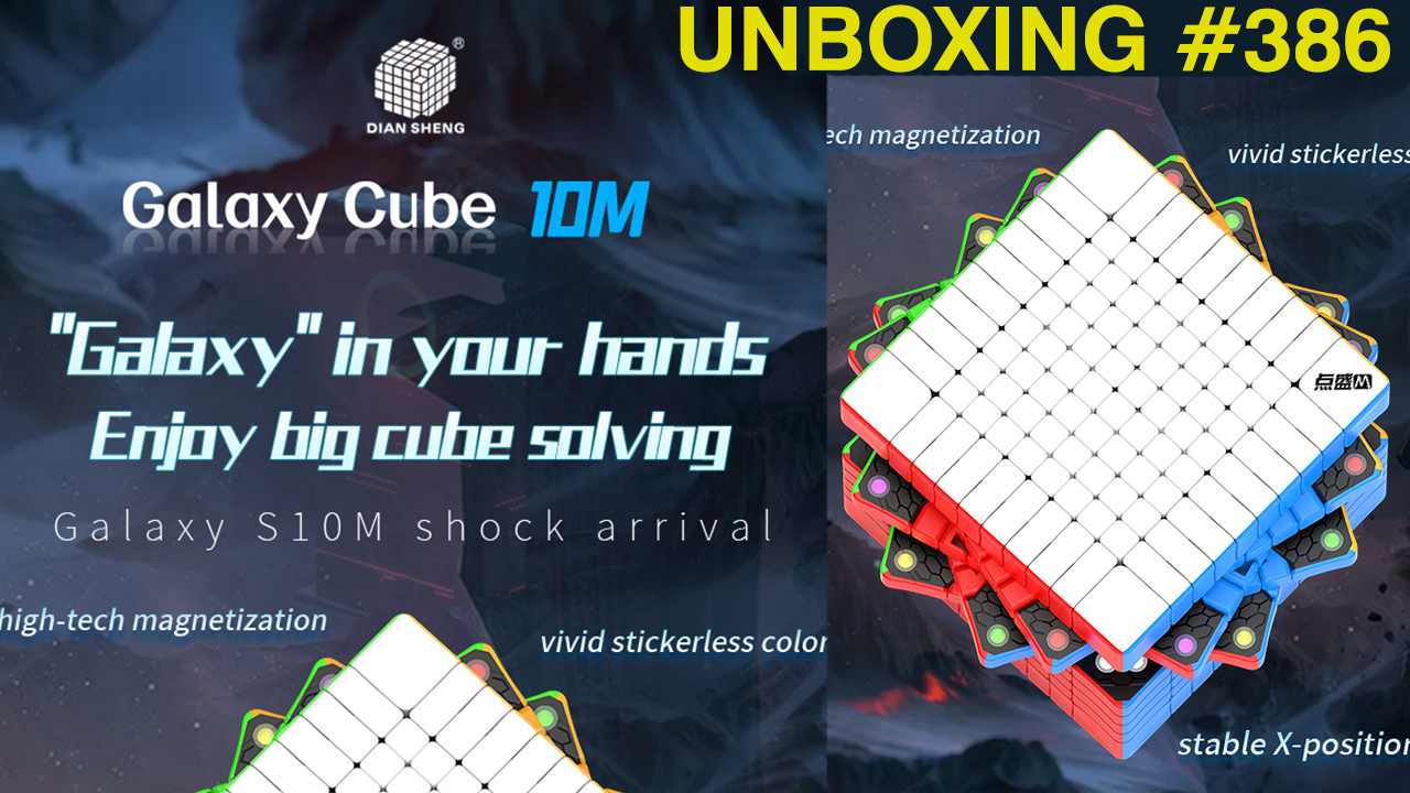 Unboxing №386 DianSheng Galaxy 10M | Первый магнитный кубик Рубика 10х10 смотреть онлайн