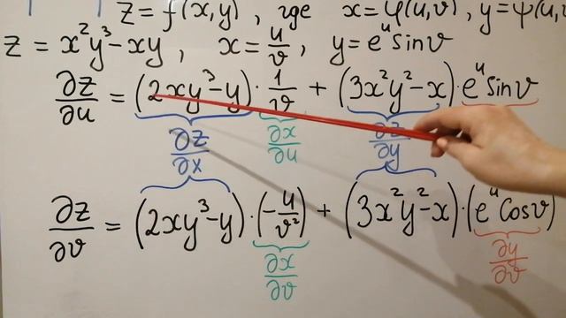 Цепное правило дифференцирования сложной функции смотреть онлайн