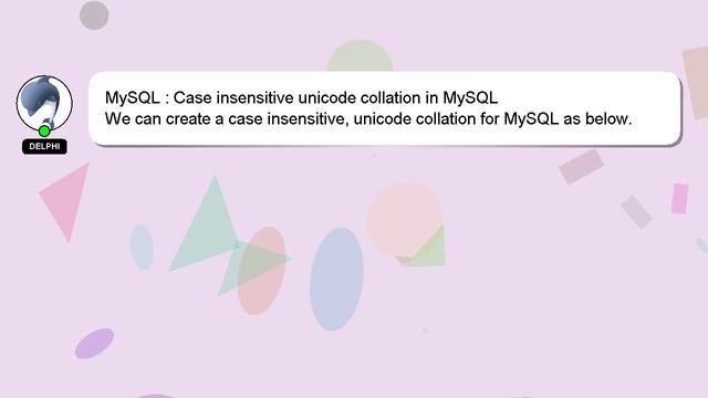 MySQL : Case insensitive unicode collation in MySQL смотреть онлайн
