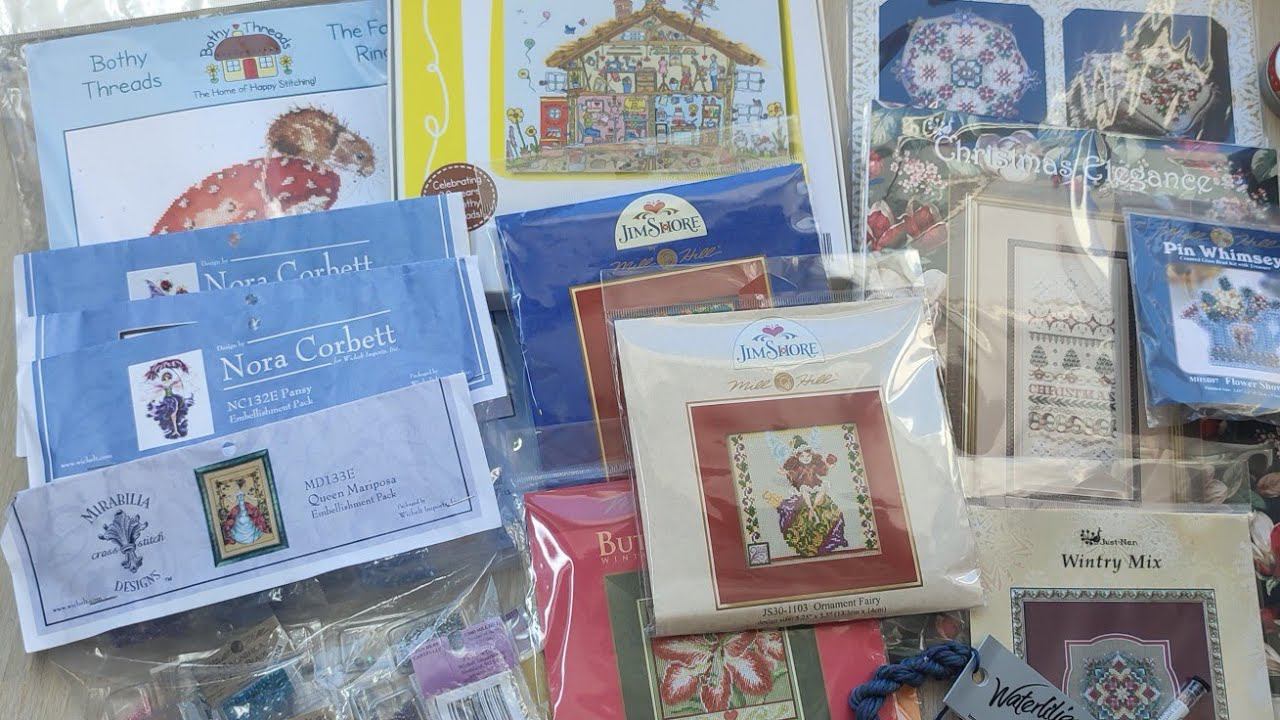 Посылка из Вышивального калейдоскопа. Вышивальные покупки #вышивка #millhill #миллхилл #mirabilia