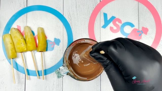 CHOCOLATE COVERED PINEAPPLE SLICES