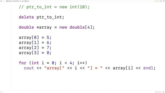new & delete Operators For Dynamic Memory Allocation | C++ Tutorial смотреть онлайн