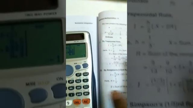 FIND COMPLETE TABLE FOR TRAPEZOIDAL / SIMPSON'S RULE IN CALCULATOR [991ES/plus] смотреть онлайн