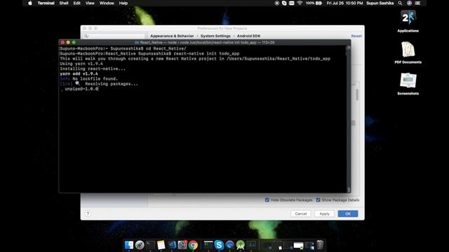 Part 2: Setting up React Native Environment смотреть онлайн