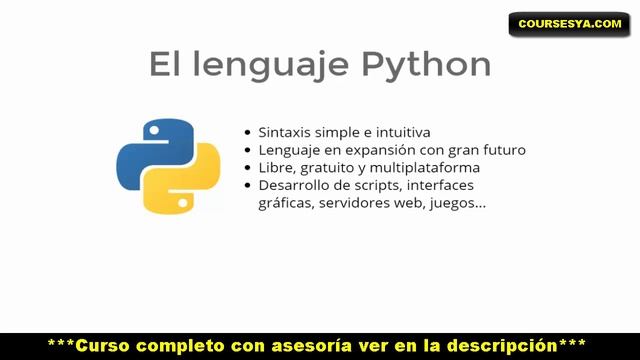 ?Curso Maestro de Python 3: Aprende Desde Cero-Introducción смотреть онлайн