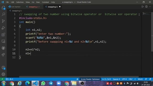 swapping of two number using bitwise operator in c - xor operator | electro4u foundation смотреть онлайн