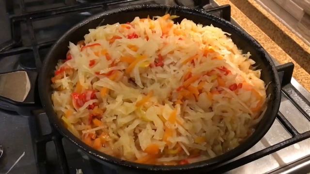 Капуста тушёная с фасолью смотреть онлайн