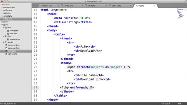 Amazon S3 with PHP: Listing Files (4/6) смотреть онлайн