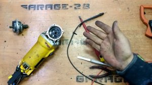 РЕМОНТ БОЛГАРКИ УШМ DEWALT DWE4119-KS, ЗАМЕНА ШНУРА, ЧИСТКА, РЕМОНТ СТОПОРА, ПРОФИЛАКТИКА, РАЗБОРКА