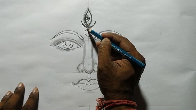 how to draw a maa durga face with pencil sketch for beginners step by step,how to draw eye,lips,nos смотреть онлайн