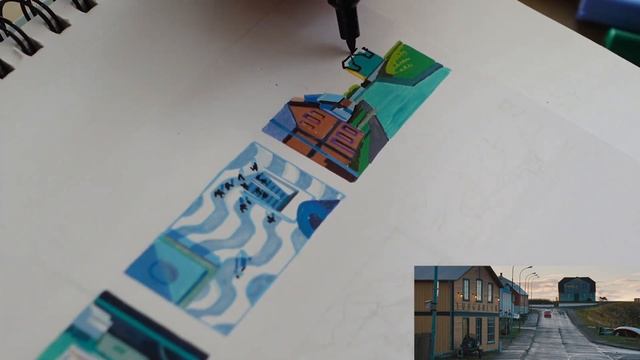 Drawing The Secret Life of Walter Mitty | Posca Acrylic Marker смотреть онлайн