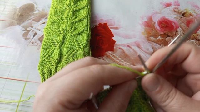 носки спицами, только узор для вязания по кругу. смотреть онлайн