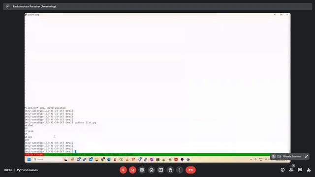 Lecture 3 : Python List&Dictionary on linux terminal with live coding in Hindi смотреть онлайн