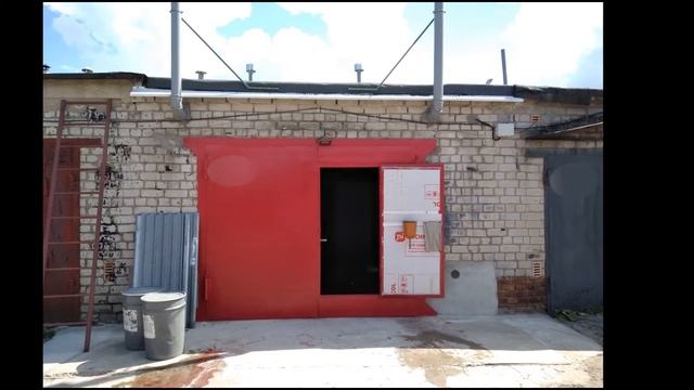 Козырёк над воротами гаража своими руками. Июль 2020. смотреть онлайн