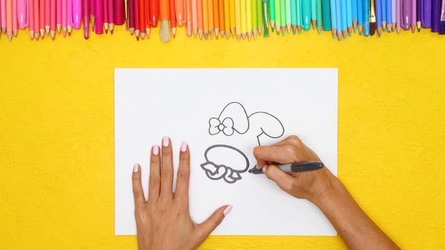 How to draw My Melody | Draw Hello Kitty's friends смотреть онлайн