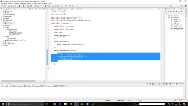 Sounds in Java abspielen! | Tutorial [DE] [HD] смотреть онлайн
