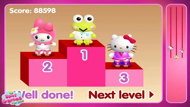 Hello Kitty Roller Rescue Gameplay | Spot games for Kids смотреть онлайн
