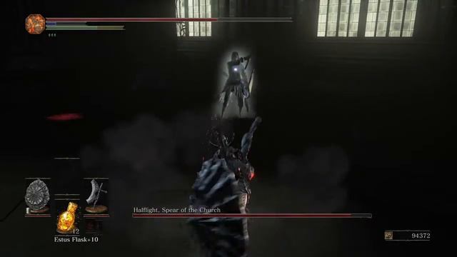 DARK SOULS 3 The Ringed City DLC Boss 2 Halflight, Spear of the Church смотреть онлайн
