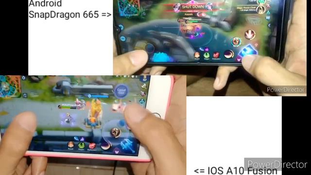 iOS Vs Android Touch latency // Realme 5i Vs Iphone 7plus // Mobile Legends// Fanny Handcam смотреть онлайн