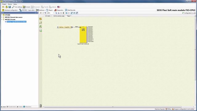 9 Drive Monitor configuration in Flexi Soft Designer speed to laser scanner смотреть онлайн