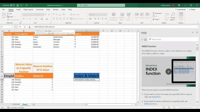 Index and Match Combined In Excel смотреть онлайн