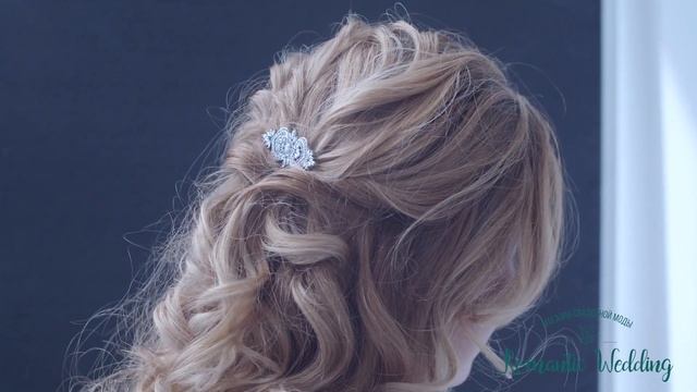 Кружевной гребень в прическу невесты смотреть онлайн