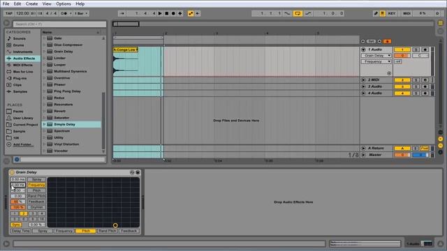 Обзор Ableton Live Grain Delay смотреть онлайн
