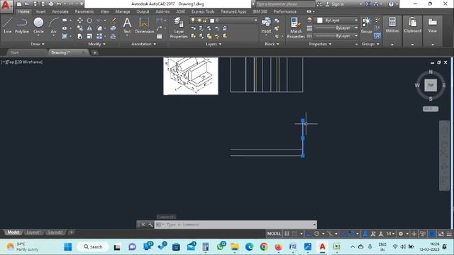 AutoCAD Session 14 ( Fig.03 2D Drawing Solution ) смотреть онлайн