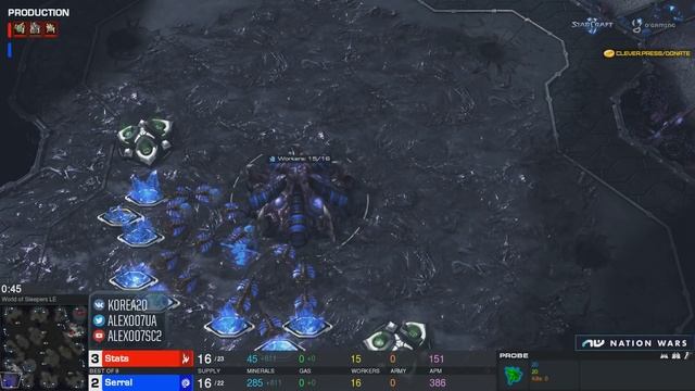 Nation Wars 2019 FINAL - ЮЖНАЯ КОРЕЯ vs ФИНЛЯНДИЯ в StarCraft II feat. Serral, INnoVation, Stats